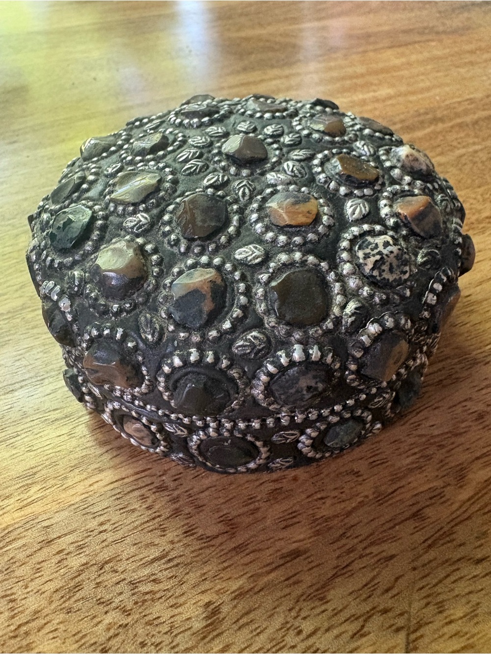 Urban Outfitters Jewelry and Trinket Storage Box with Mixed Stone Details